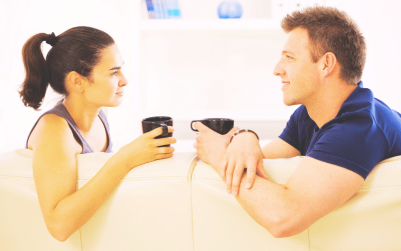 pareja en casa saludable